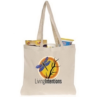 5 oz. Natural Cotton Tote Bags with 26" Handles. 140GSM Cotton... from ASI...