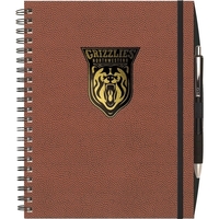 8.5" x 11" journal with a sports themed front cover, black... from ASI 91340...