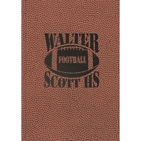5" x 7" notebook with a sports themed flexible wraparound cover,... from ASI...