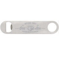 Classic paddle shaped bottle opener made of stainless steel.... from ASI...