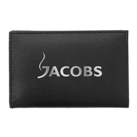 Business card wallet made of leather with two interior card pockets... from...