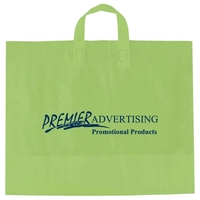 2.25 mil. high density frosted plastic bags with fused soft loop... from ASI...