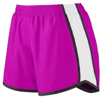 Ladies' junior fit shorts made of 100% polyester with a 4-inch... from ASI...
