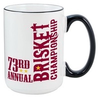 White with black trim, 15 oz, ceramic mug.... from ASI 74710 Numo / NUMO