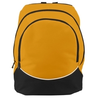 Polyester backpack with PVC coating, zippered main compartment and padded...