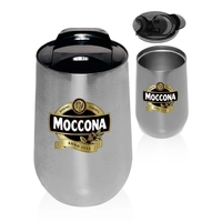 14 oz. double wall stainless steel mug with slide lock lid... from ASI 39552...