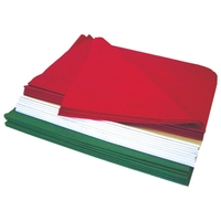 Wrapping tissue assortment pack containing Satin Wraps most popular holiday...
