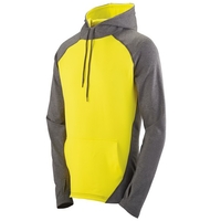 Adult polyester/spandex hoody with 4-way stretch, moisture wicking, and...