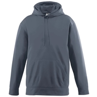 Adult-sized polyester fleece hoodie with moisture wicking. Blank item.......