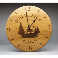 Wooden wall clocks measure 12" and make for a perfect recognition... from ASI...