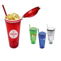 22 oz Double-Wall BPA-Free Acrylic tumbler with 9 oz. snack lid.... from ASI...