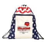 Lincoln Patriotic Drawstring Bag