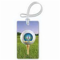 Rectangle-shaped luggage tag with 4-color process imprint... from ASI 56100...