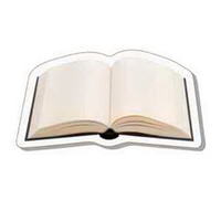 4-Color Process Open Book Punch Key Tags