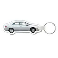 4-Color Process Silver Sedan Punch Key Tags