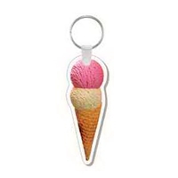 4-Color Process Ice Cream Cone Punch Key Tags