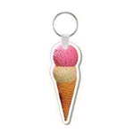 4-Color Process Ice Cream Cone Punch Key Tags