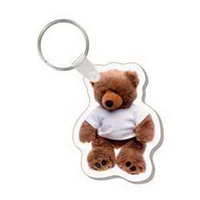 4-color process punch key tag with 1" zinc plated split ring... from ASI...