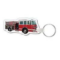 4-Color Process Fire Truck Punch Key Tags