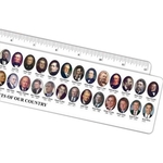 Ruler, 12" Presidents Wide