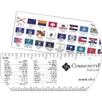 Ruler, 12" State Capital & Flag