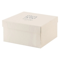 White styles jewelry boxes made with rigid white lined board; filled... from...