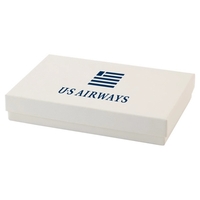 White styles jewelry boxes made with rigid white lined board; filled... from...