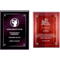 Prestige Floating Glass Plaque