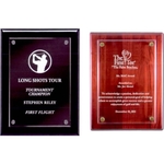 Prestige Floating Glass Plaque