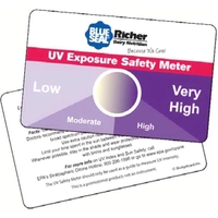 UV exposure safety meter card made of plastic with special UV... from ASI...