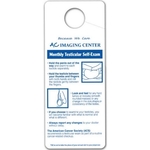 Testicular Self Exam Hang Tag, UV Coated, Standard