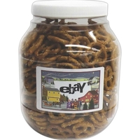 Large Plastic Jar with Salted Mini Pretzels