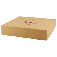 Two piece Natural Kraft Pop-up Gift Boxes fold flat for easy... from ASI...
