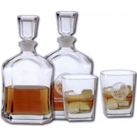 Decanter and Double Old Fashioned Drinking Glasses.... from ASI 67961 Lorente...