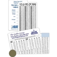 Amortization Card, Standard