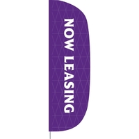 3' x 10' Single Reverse custom flutter flag, made of knitted... from ASI...