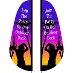 3' x 10' Custom Double Sided Feather Flag