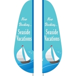 3' x 12' Custom Double Sided Feather Flag