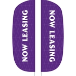 3' x 10' Custom Double Sided Flutter Flag