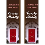 3' x 10' Custom Double Sided Square Feather Flag