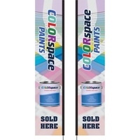 3' x 15' custom double sided square feather flag, made of... from ASI 80228...