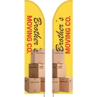 3' x 15' Custom Double Sided half drop flag made of... from ASI 80228 Quinn