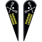 3' x 10' Custom Double Sided Teardrop Flag