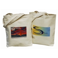 9 oz. cotton canvas gusset tote bag with self handles and... from ASI 66230...
