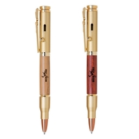 RIFLE BRASS GOLD BOLT BALLPOINT PEN