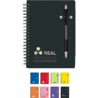 5" x 7" notebook set with translucent color design cover and... from ASI...