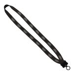 5/8" Polyester Lanyard with Plastic Clamshell & O-Ring