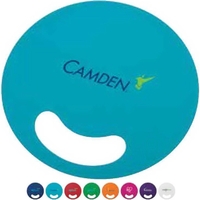 Circle shaped hand fan made of PP material in bold colors... from ASI 88060...