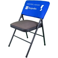 20" x 11" fitted chair cover made of poly-cotton twill with... from ASI 31260...