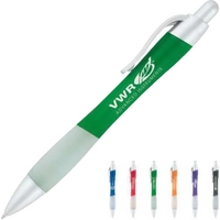 5 3/8" x 9/16" gel pen with translucent color barrel, rubber... from ASI...